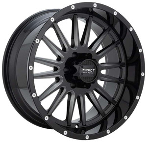 Impact Off-Road 833 Wheels Rims 20x10 6x5.5 (6x139.7) Black Milled -12mm | 833GB-21060-12