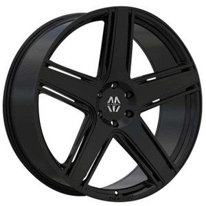 Massiv Classico 926 Wheels Rims 24x9 6x5.5 (6x139.7) Black 25mm | MAS926-24985B