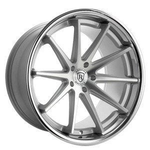 Rohana Rfc10 Wheels Rims 22x10.5 5x120 Machined Silver Chrome Lip 20mm | RFC10221055120MS20