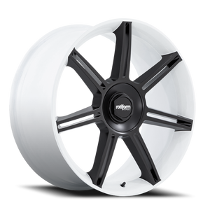 Rotiform Fra Wheel 22x12 5x130 Gloss White With Matte Black Spokes 60mm - MINIMUM PURCHASE OF 4 WHEELS - FREE T-SHIRT INCLUDED! | R908221263+60