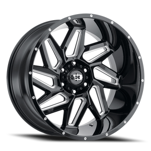 Vision Spyder 361 Wheel 18x9 6x135 Gloss Black Milled Spoke 12mm | 361-8936GBMS12