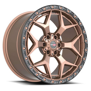 Vortek Vrt-603 Wheels Rims 22x12 6x135 6x5.5 (6x139.7) Bronze Black Bead Ring -44mm | 603221257-44MBR
