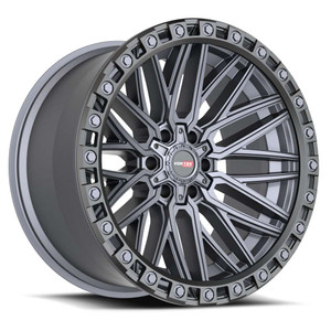 Vortek Vrt-608 Wheels Rims 17x9 6x135 6x5.5 (6x139.7) Titanium Black Bead Ring 0mm | 608179570MTB