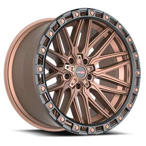 Vortek Vrt-608 Wheels Rims 20x12 5x127 (5x5) 5x5.5 (5x139.7) Bronze Black Bead Ring -44mm | 608201243-44MBR