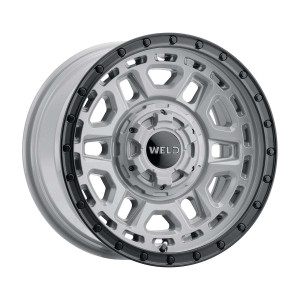 Weld Off-Road Crux Wheels Rims 17x9 6x135 6x5.5 (6x139.7) Gray Black Ring 0mm | W16979098501