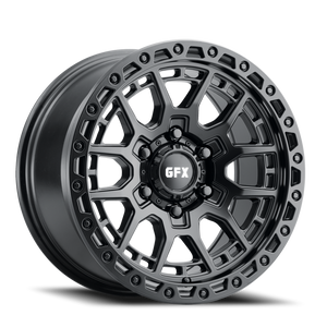 DOORBUSTER PRICING! - G-Fx Tr25 Wheel 17x9 6x135 Matte Black 12mm | T25 790-6135-12 MB