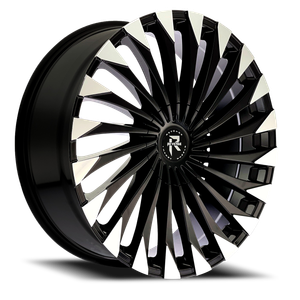 Revenge Rl106 Wheel 20x8.5 5x120 & 5x114.3 Black Machined 35mm - FREE T-SHIRT INCLUDED! | RL106-208551201143+35BM