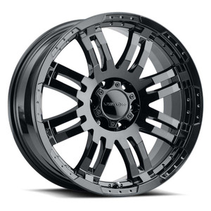 Vision Warrior 375 Wheel 16x8 8x6.5 (8x165.1) Gloss Black -6MM | 375-6881GB-6