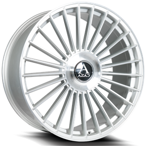 Azad Az25 Custom Drilled Wheel Blanks Rims 26x10 Brushed Silver 25mm | AZ252610BLANK+25BR/S