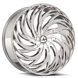 Azara Aza-531 Custom Drilled Wheel Blanks Rims 30x9.5 Chrome 15mm | AZA-5313095BL15C