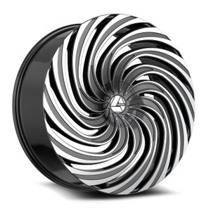 Azara Aza-535 Custom Drilled Wheel Blanks Rims 30x9.5 Black Machined 15mm | AZA-5353095BL15BM