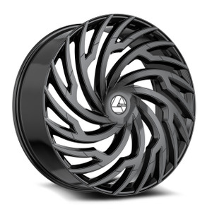 Azara Aza-536 Custom Drilled Wheel Blanks Rims 22x9.5 Black 15mm | AZA-5362295BL15GB