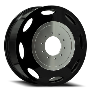 DOORBUSTER PRICING! - Xf Off-Road Inner Dually Wheel 26x8.25 10x225 Gloss Black 115mm - MINIMUM PURCHASE OF 4 WHEELS | DI268265115GB