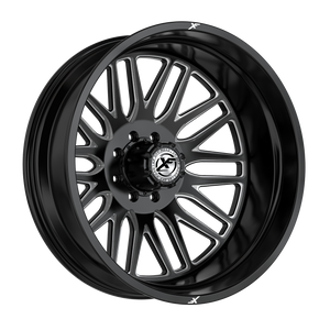 XF Off-Road Xf-240 Dually Wheels Rims 24x8.25 8x210 Black Milled -192mm | 240O248262-192GBML