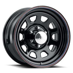 Allied Daytona Wheels Rims 16x8 5x5.5 (5x139.7) Black -12mm | 5268055