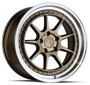 Aodhan Ds-X Wheels Rims 18x10.5 5x114.3 Bronze W/ Machined Lip 15mm | DSX18105511415BZ
