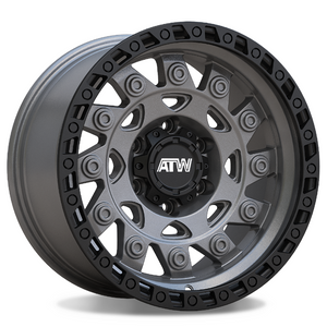 Atw Congo Wheels Rims 20x10 5x114.3 5x127 Sand Gunmetal W/ Black Lip -18mm | CON20148907