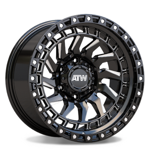 Atw Culebra Wheels Rims 20x9 5x114.3 5x127 Gloss Black W/ Milled Spokes 10mm | CUL2095021