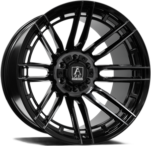 Axe Thanos Wheels Rims 22x12 8x180 Black Machined With Dark Tint -44mm | 22128180-44THANDDT