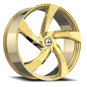 DOORBUSTER PRICING! - Azara Aza-524 Wheel 22x8.5 5x114.3 & 5x120 Nano Gold 38mm | AZA-52422853838NG