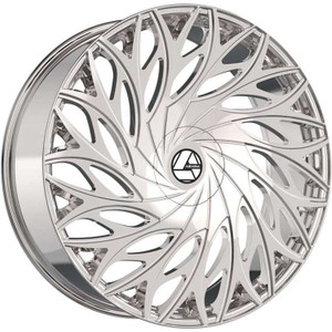 Azara Aza-525 Wheels Rims 22x9.5 6x135 6x5.5 (6x139.7) Nano Chrome 22mm | AZA-52522955722NCR