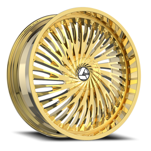 DOORBUSTER PRICING! - Azara Aza-526 Wheel 22x9.5 5x115 & 5x120 Nano Gold 15mm | AZA-52622953915NG
