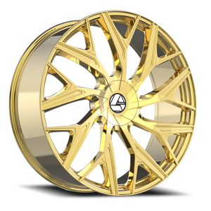 DOORBUSTER PRICING! - Azara Aza-527 Wheel 22x8.5 5x114.3 & 5x120 Nano Gold 38mm | AZA-52722853838NG