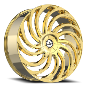 DOORBUSTER PRICING! - Azara Aza-534 Wheel 22x9.5 5x115 & 5x120 Nano Gold 15mm | AZA-53422953915NG