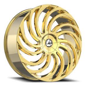 DOORBUSTER PRICING! - Azara Aza-534 Wheel 24x9 5x115 & 5x120 Nano Gold 32mm | AZA-5342493932NG
