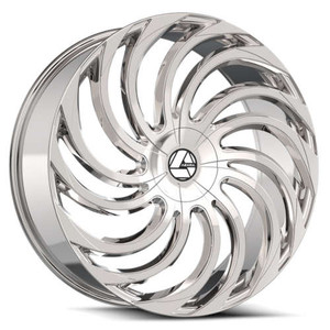 Azara Aza-534 Wheels Rims 24x9 6x135 6x5.5 (6x139.7) Nano Chrome 22mm | AZA-5342495722NCR