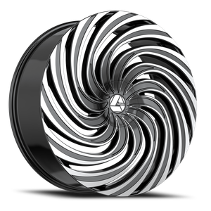 DOORBUSTER PRICING! - Azara Aza-535 Wheel 22x9.5 5x115 & 5x120 Gloss Black & Machined 15mm | AZA-53522953915BM