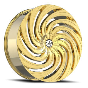 DOORBUSTER PRICING! - Azara Aza-535 Wheel 24x9 5x115 & 5x120 Nano Gold 15mm | AZA-5352493915NG
