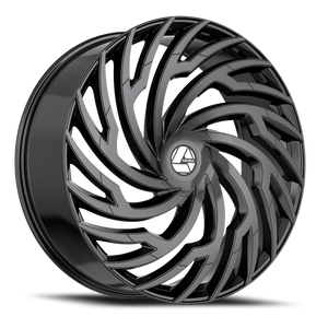 DOORBUSTER PRICING! - Azara Aza-536 Wheel 24x9 5x115 & 5x120 Gloss Black 32mm | AZA-5362493932GB