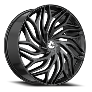 DOORBUSTER PRICING! - Azara Aza-537 Wheel 20x8.5 5x114.3 & 5x120 Gloss Black 35mm | AZA-53720853835GB