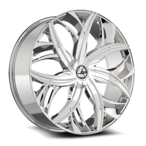 Azara Aza-541 Wheels Rims 18x8 5x100 5x4.5 (5x114.3) Nano Chrome 35mm | AZA-5411882335NCR