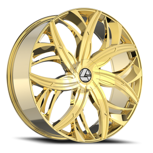 DOORBUSTER PRICING! - Azara Aza-541 Wheel 20x8.5 5x112 & 5x114.3 Nano Gold 35mm | AZA-54120853635NG