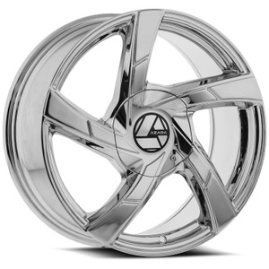 Azara Aza-524 Wheels Rims 22x8.5 5x4.5 (5x114.3) 5x120 Nano Chrome 38mm | AZA-52422853838NCR