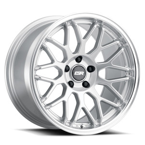 Esr Apx01 Wheels Rims 18x9.5 5x120 Hyper Silver W/ Machined Lip 35mm | 89551435 APX01HS-ML 5X120