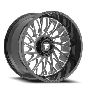 Fittipaldi Offroad Fa08Bm Wheel 22x12 8x180 Gloss Black Milled -44mm | FA08-22128180N44BM