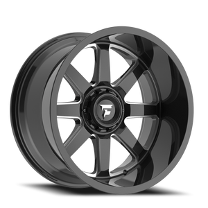 Fittipaldi Offroad Fa16Bm Wheel 22x12 5x139.7 & 5x150 Gloss Black Milled -51mm | FA16-221253950N51BM