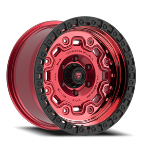 Fittipaldi Offroad Ft100Rtb Wheel 18x9 5x127 Red w/ Black Lip 18mm | FT100-18905139P18RTB
