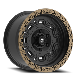 Fittipaldi Offroad Ft100Bz Wheel 18x9 6x135 Satin Black w/ Bronze Ring 18mm | FT100-18906135P18BZ