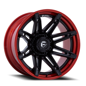 Fuel Fc401 Brawl Wheel 22x10 8x170 Matte Black With Candy Red Lip -18mm - FREE T-SHIRT INCLUDED! | FC401MQ22108718N