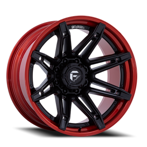 Fuel Fc401 Brawl Wheel 22x10 8x180 Matte Black With Candy Red Lip -18mm - FREE T-SHIRT INCLUDED! | FC401MQ22108818N