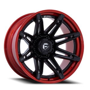 Fuel Fc401 Brawl Wheel 22x12 6x135 Matte Black With Candy Red Lip -44mm - MINIMUM PURCHASE OF 4 WHEELS - FREE T-SHIRT INCLUDED! | FC401MQ22126344N