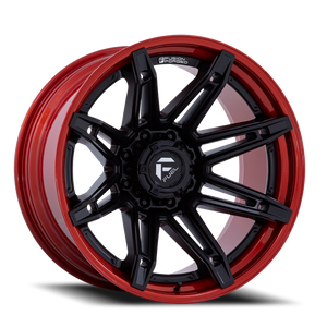 Fuel Fc401 Brawl Wheel 22x12 6x139.7 Matte Black With Candy Red Lip -44mm - MINIMUM PURCHASE OF 4 WHEELS - FREE T-SHIRT INCLUDED! | FC401MQ22126844N