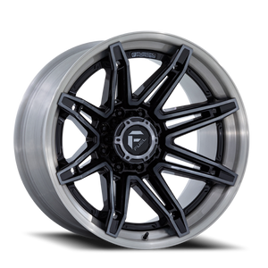 Fuel Fc401 Brawl Wheel 22x12 8x170 Gloss Black With Brushed Gray Tint Face & Lip -44mm - MINIMUM PURCHASE OF 4 WHEELS - FREE T-SHIRT INCLUDED! | FC401BT22128744N