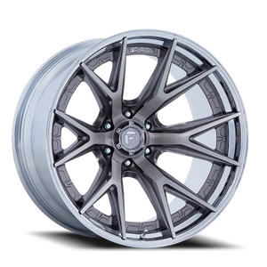 Fuel Fc402 Catalyst Wheel 24x12 6x135 Platinum With Chrome Lip -44mm - MINIMUM PURCHASE OF 4 WHEELS - FREE T-SHIRT INCLUDED! | FC402AP24126344N