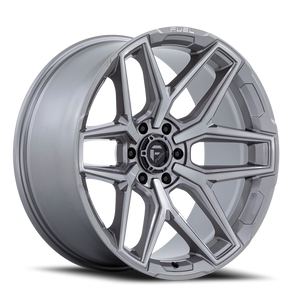 Fuel Flux Wheel 20x10 5x127 Platinum -18mm - FREE T-SHIRT INCLUDED! | FC854AX20105018N