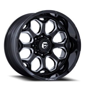 Fuel Fc862 Scepter Wheel 20x9 8x180 Gloss Black Milled 1mm | FC862BE20908801